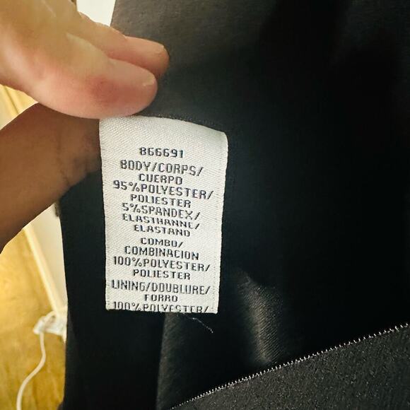 JS Collection Scuba Black Cold-Shoulder Mesh Cocktail Dress Size 4 - Picture 10 of 12